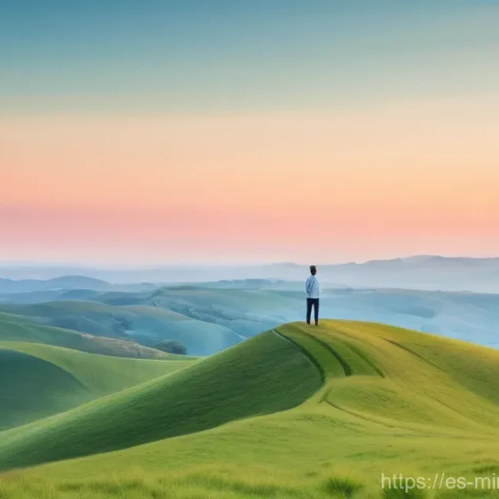 미니멀리즘 경제에서의 자산 관리 전략 - **Prompt:** A serene and inspiring photograph of a person, gender-neutral and ethnically diverse, st...