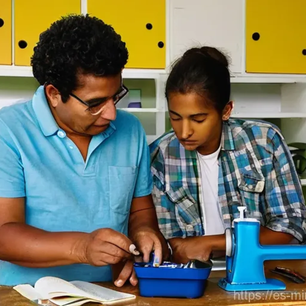 미니멀리즘 경제학과 정부 정책 - **Prompt 1: Vibrant Community Repair Hub**
A bright, clean, and modern community repair center i...