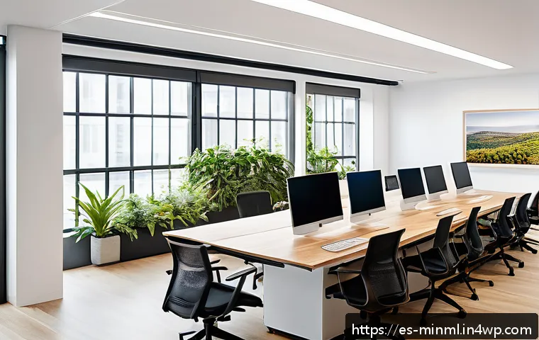 미니멀리즘 경제학의 사례  성공적인 기업들 - A modern corporate office environment showcasing a diverse team of Hispanic professionals collaborat...