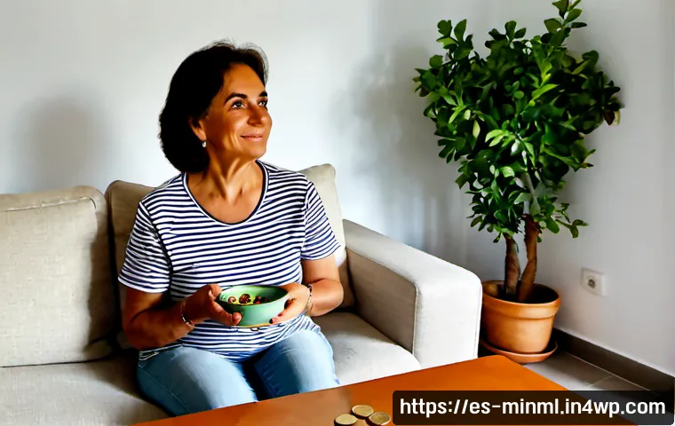 Home 17 미니멀리즘 소비의 장점과 단점 - Photorealistic sunlit apartment in Madrid, a calm Spanish woman in her 50s enjoying a minimalist liv...